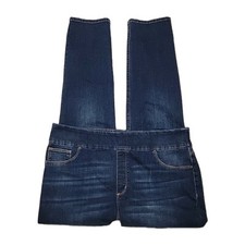 Chico's Denim Pull-On Jeggings Women's Size 2.5R 14R Dark Wash Jeans Stretch O