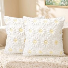 Winter Pillow Covers 18x18 Inch Set of 2 Christmas Decorations for Sunflower