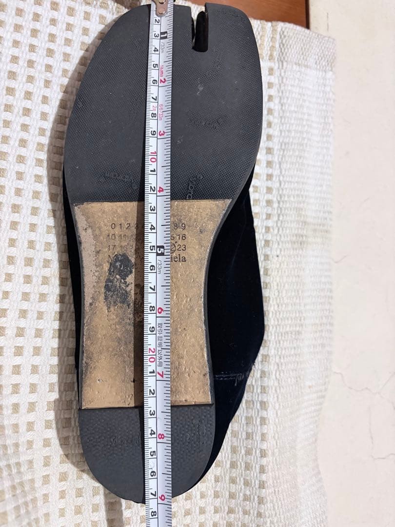 Used Maison Margiela Tabi Shoes Slip-Ons Mens Size 41 Black Color Rare image 8