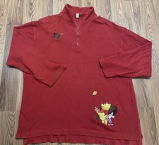 Disney Store Sweater Womens Extra Large Winnie The Pooh 1/4 Zip
