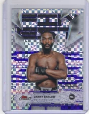 2025 Topps Finest UFC #103 Danny Barlow Uncommon Purple Checkered Rookie 72/99