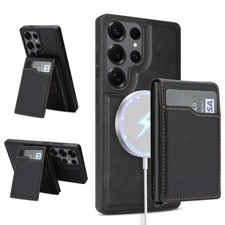 For Samsung Galaxy S26 S25 S24 S23 S22 Ultra Magnetic Leather Wallet Stand Case