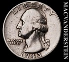 1943 Silver Washington Quarter - Scarce  Better Date  No Reserve  #L4853 — photo 1
