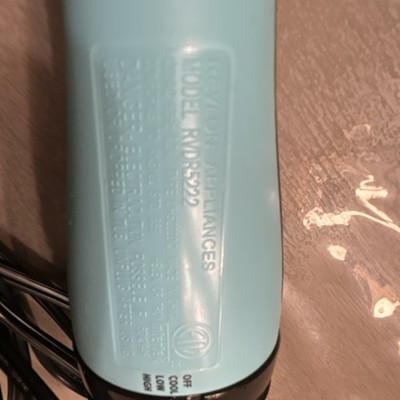 Revlon RVDR5222 Blue Brush Dryer Adjustable Heat Settings Electric