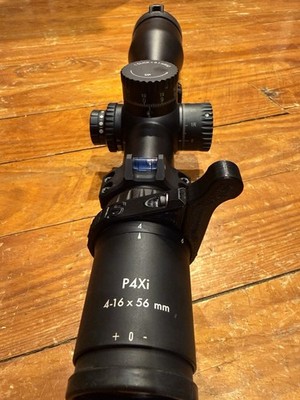 Steiner P4Xi Tactical Riflescope 4-16x56mm with Rings Illuminated Reticle