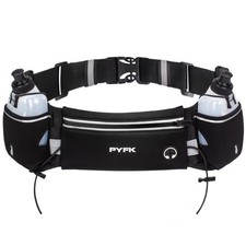 Running Belt with Water Bottles, Hydration Belt for Men and Women, Water Bott...