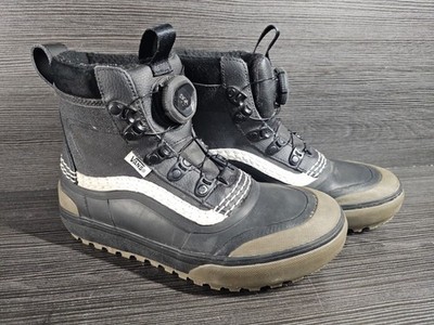 VANS Standard Mid Waterproof BOA Boots Black Mens 6.5 Womens 8 Insulated
