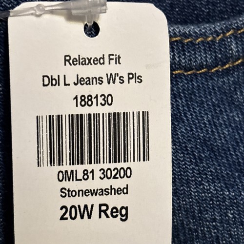LL Bean Women's Dbl L Jeans Plus 20W Reg Hgrs Stonewashed NWT - Picture 8 of 23