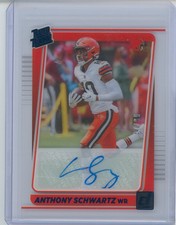 MINT! 2021 Clearly Donruss BLUE /99 Rated Rookie Auto ANTHONY SCHWARTZ