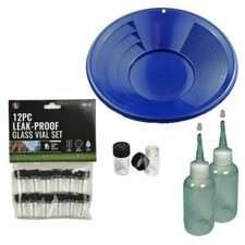 Sluice Monkey 14" Blue Gold pan panning kit.