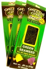 Omega One Super Veggie Green Seaweed for All Algae Grazers, .8 oz, 23 g, 24 S...