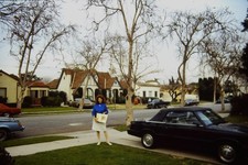 Vintage 35mm Photo Slide 1980s Dodge Mirada Parked Driveway Los Angeles Ca Retro