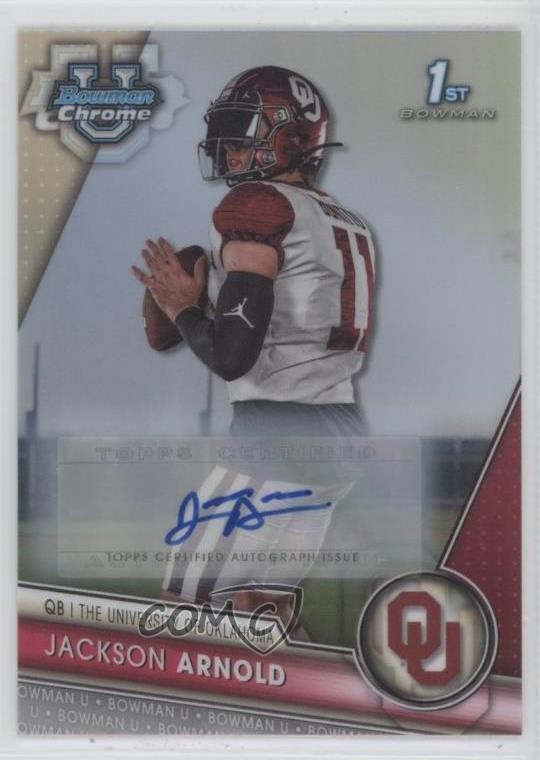 2023 Bowman U Chrome Prospect Refractor 183/499 Jackson Arnold #102 Auto 0hx6