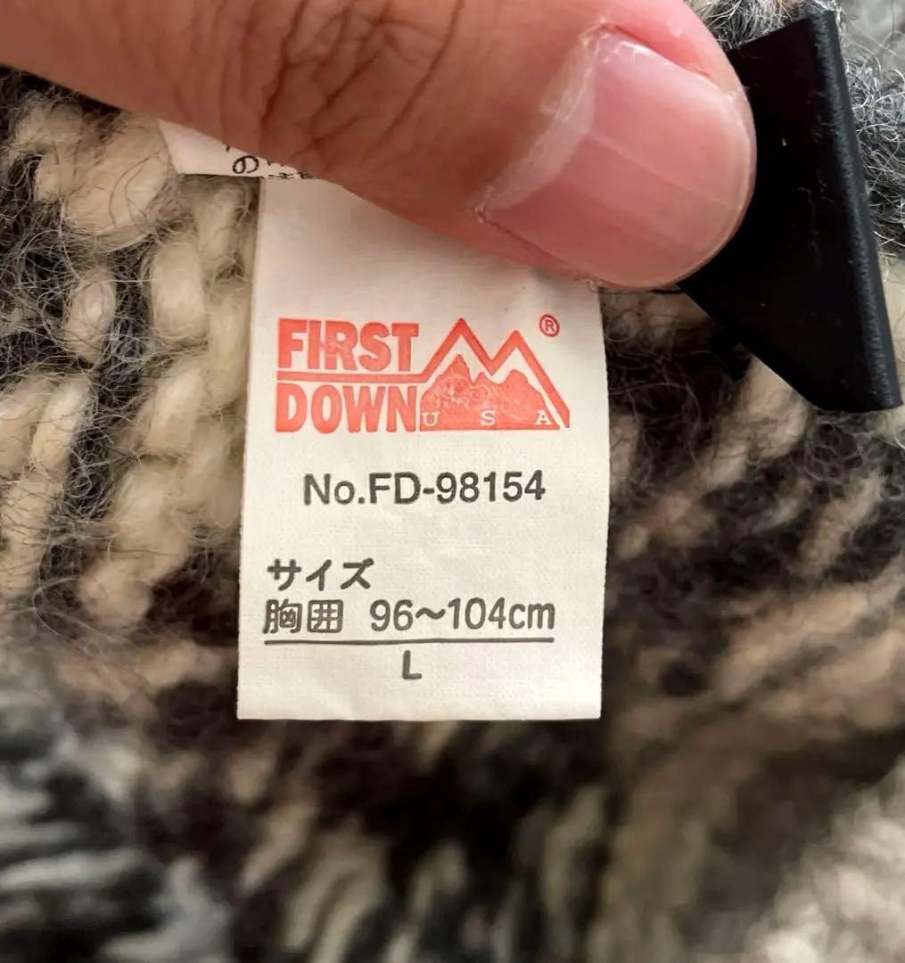 90Sfirst Down Thunderbird Pattern Cowichan Knit W… - image 5