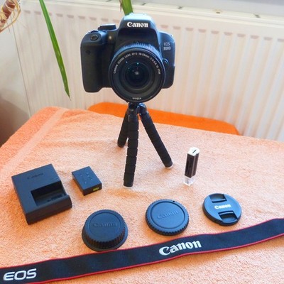 XL SET Canon 800D l 18x55mm Objektiv l DSLR Spiegelreflex Kamera 24MP FHD Video