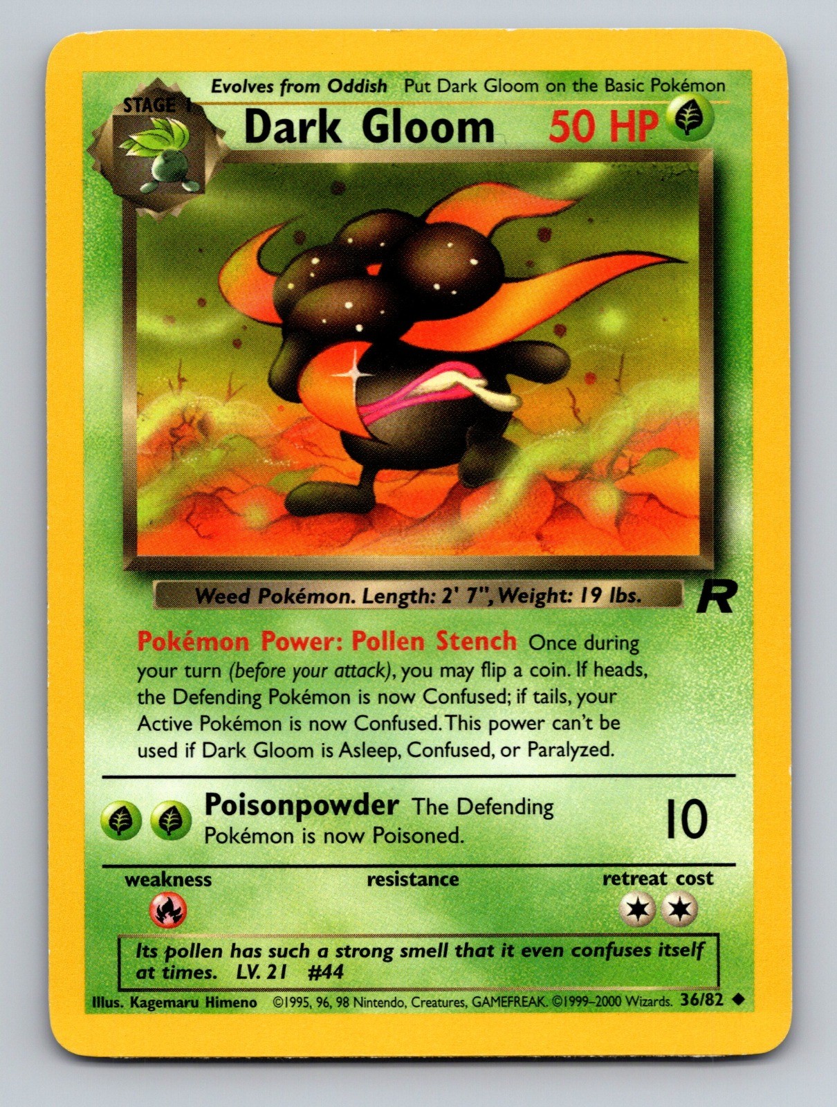 Dark Gloom Team Rocket Uncommon 36/82 Pokemon