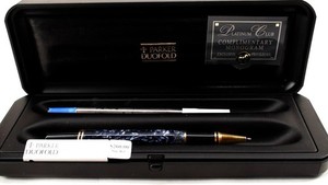 Parker Duofold Platinum Club Rollerball Pen w/ Case – Rare Platinum Trim- No cap