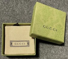 Authentic Gucci Small Green Gift Box With Jewelry Pouch   3.25” x 3.25” -  NEW