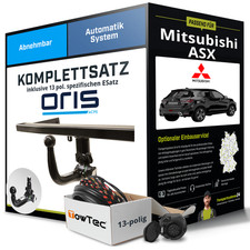 Für MITSUBISHI ASX Typ GA_W Anhängerkupplung abnehmbar +eSatz 13pol 06.10- AHK