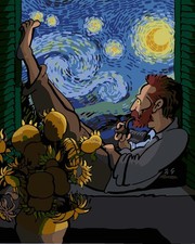 Frameless Color Paint by Numbers Kit for Adults Beginners,Abstract Yellow