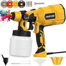 700W Power Airless Paint Sprayer HVLP Spray Gun Contain with Blowing Joints, ...