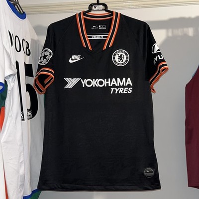 Chelsea 2019/20 Nike Third Football Shirt Black UCL Azpilicueta 28