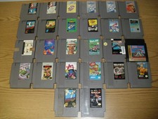 Lot of 26 NES games Maniac Mansion Bart vs the Space Mutants Mario Bros 1  3 8