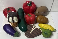 Melissa Doug Play Fake Produce Farm Fresh Vegetables Fruit Incomplete Set 11 pcs