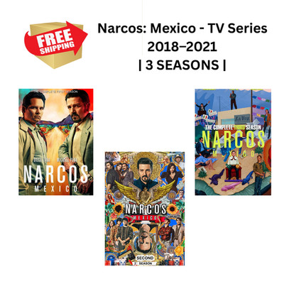 Narcos Mexico (Season 1 2 3) 1080p Full HD DVD NEW High Quality Audio FREE SHIP