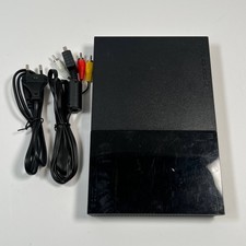 Sony PlayStation 2 Slimline Console PS2 Slim Black PAL + Cables Model SCPH-90004