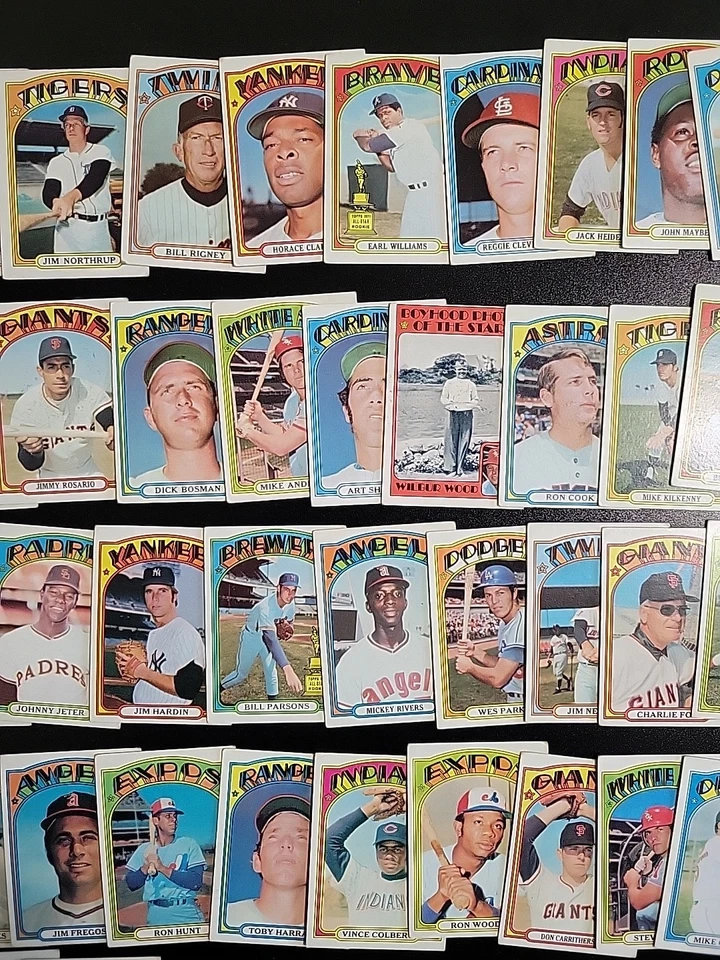 Lote de tarjetas de béisbol 1972 Topps - 50 diferentes - con Fred Gladding y más Foto 3 de 4