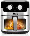 8.5QT Air Fryer, Upgraded Family Size Capacity, Visual Window, Square Basket Dia