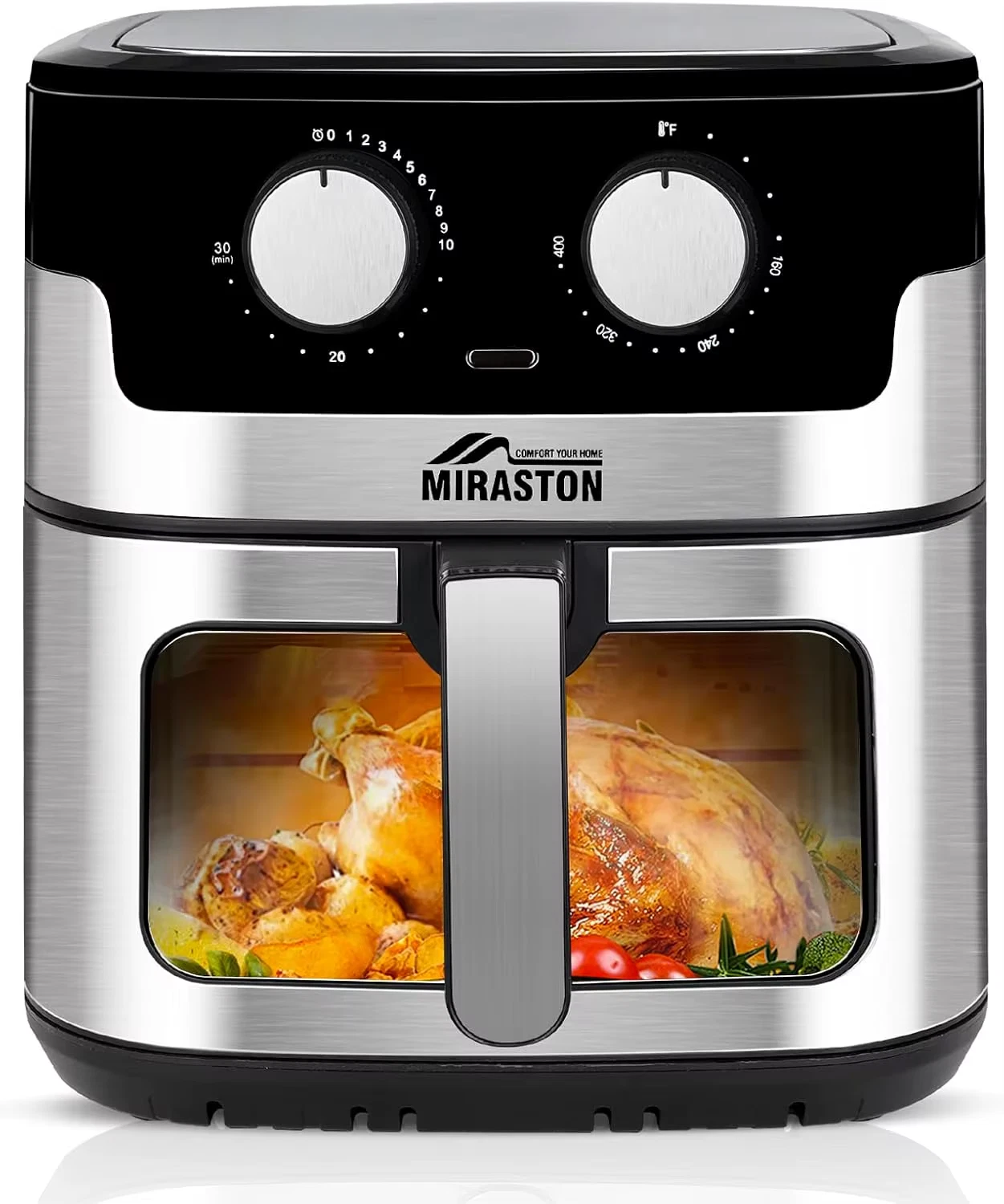 8.5QT Air Fryer, Upgraded Family Size Capacity, Visual Window, Square Basket Dia
Opens in a new wind