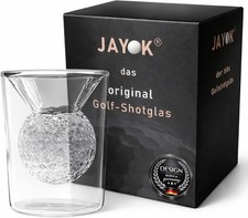 Golf Schnapsglas 5 cl   3D Golfball Design im...