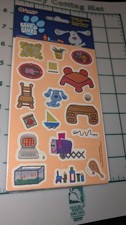Vintage Sandylion Stickers Blue's Clues One Sheet Of Stickers w/Scene New Pack