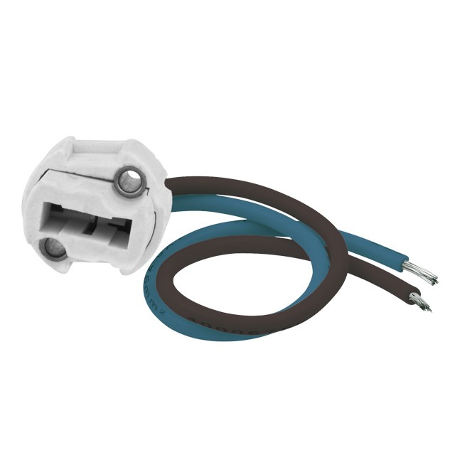 CERAMIC SOCKET 2A 250V WITH CABLE HLDR-G9 8220