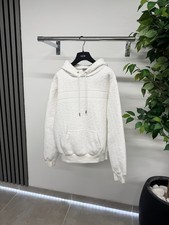 Dior Oblique Jacquard Towelling Hoodie In White RRP £1250 / UK. S ^
