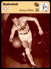 1977 Sportscaster Baseball #54-15 George Mikan - Basketball NM/MT
