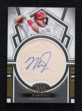 2023 Topps Tier One Perfect Contact Bat Relics 1/5 Mike Trout #PCAB-MT Auto 1d59