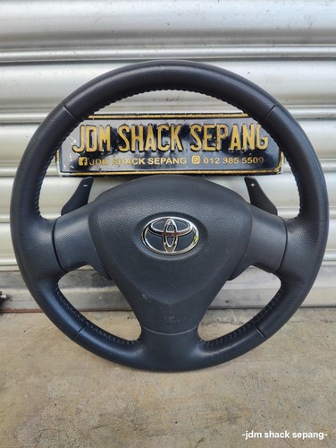 TOYOTA Steering Wheel 3 SPOKE LEATHER SHIFTER