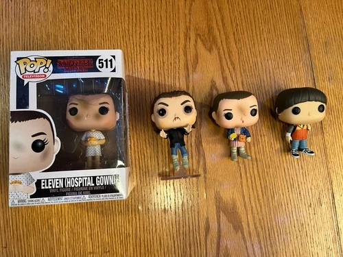 Lot of Stranger Things Funko Pop 3x Eleven & 1x Mike