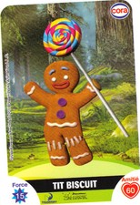 Carte CORA Dreamworks n° 102/112 - TIT BISCUIT