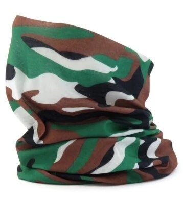 Camo Neck Tube Warmer Face Mask Scarf Snood Motorcycle Motorbike Biker Cycling