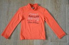 Eliane et Lena GIrls Orange Top and Blue Skirt Outfit Size 6 EUC — photo 2