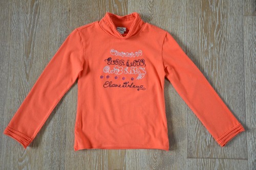 Eliane et Lena GIrls Orange Top and Blue Skirt Outfit Size 6 EUC - Picture 2 of 7