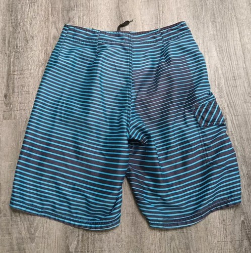 Ocean Pacific Herren Boardshorts Größe 32 blau gestreift Surf Rettungsschwimmer Strand - Bild 6 von 7