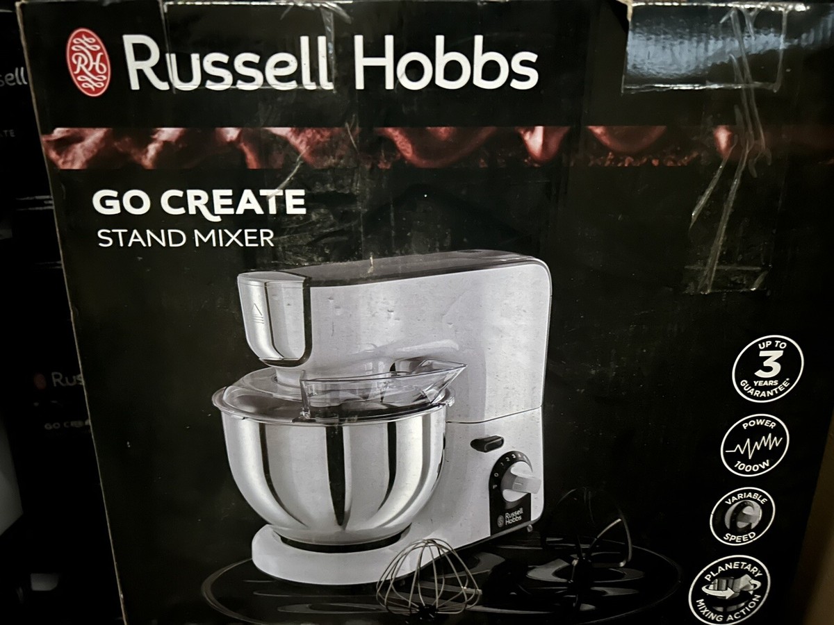 Russell Hobbs 25930 Go Create 10 Speed Pulse 5L 1000W Stand Mixer
