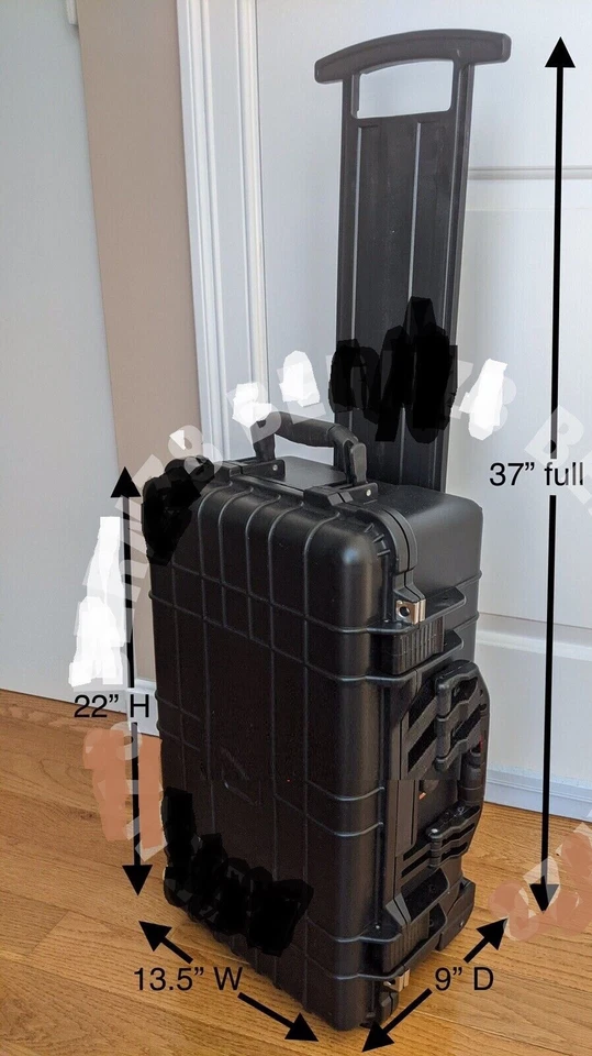 XXL CARRY-ON ROLLER LUGGAGE TRAVEL CASE BOX GRADED CARD SLAB STORAGE TCG/Pokemon - Image 3 of 4