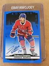 *LOOK* JORDAN HARRIS 2022-23 PARKHURST CHAMPIONS #300 'BLUE' RC AUTO /25 RARE