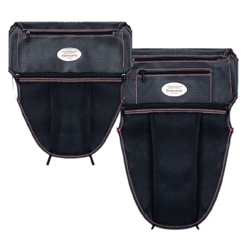 Borsa portaoggetti sedile moto nera antivegetativa portatile veicolo elettrico - Foto 5 di 14